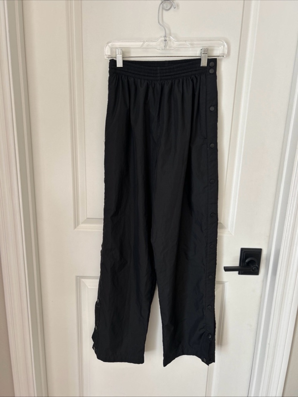 Augusta Sportswear Women’s Size S Black Tearaway Snap Windbreaker Track Pants